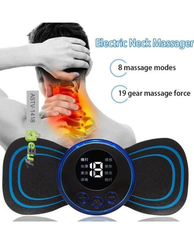 Wireless Portable Rechargeble Full Body Massager for Pain Relief Neck Massager with EMS Technology Microcurrent Cervical Spine Massager for Body Pain